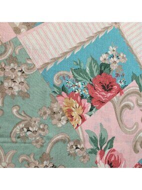 Daisy Kingdom Pattys Attic Patchwork Floral Cotton Fabric 1/2 yard x 42" 1997